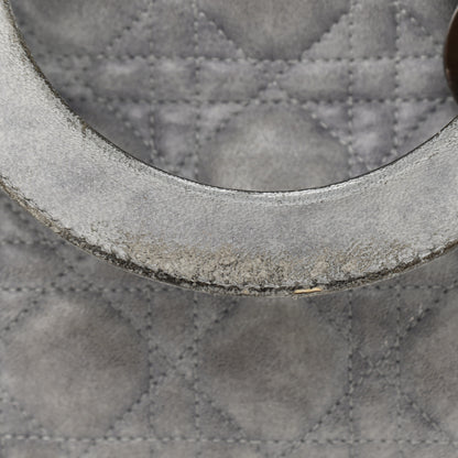 Christian Dior Lambskin Cannage Medium Lady Dior Grey 12 of 14
