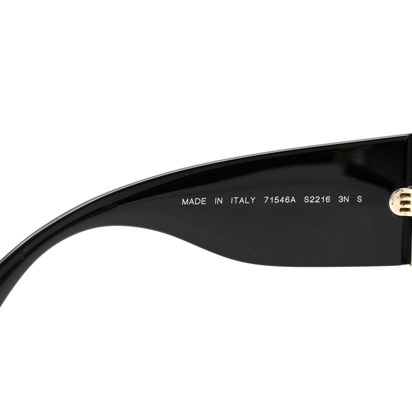 Acetate Rectangle Sunglasses 71546 Black