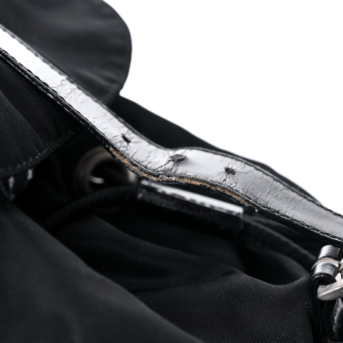 Nylon Vela Mini Cinch Backpack Black