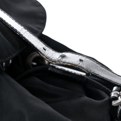 Prada Nylon Vela Mini Cinch Backpack Black 14 of 14