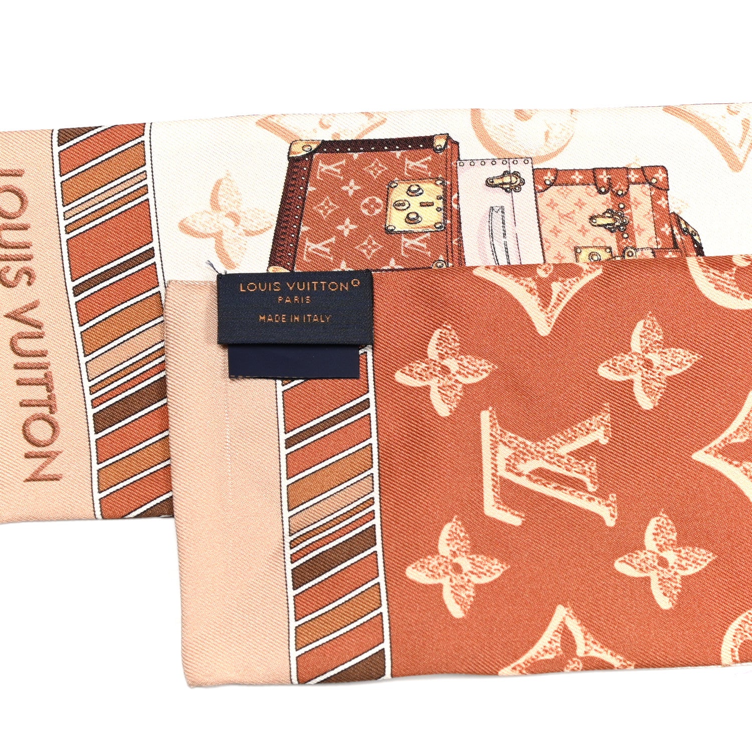 Louis Vuitton Silk Monogram Fall For You Bandeau Brown 3 of 4