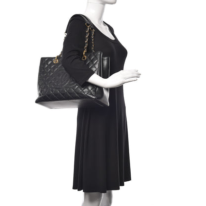 Chanel Caviar Quilted Grand Shopping Tote GST Black 2 of 9