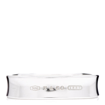 Tiffany Sterling Silver 1837 Cushion Bangle Bracelet 1 of 4