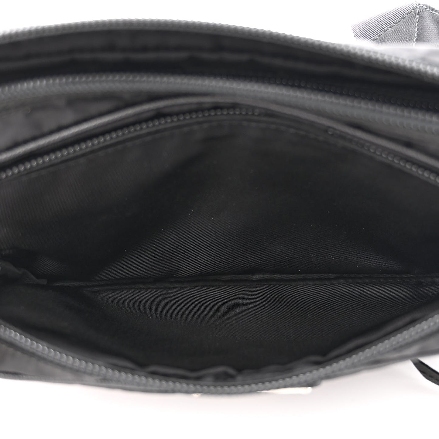 Tessuto Nylon Saffiano Belt Bag Black