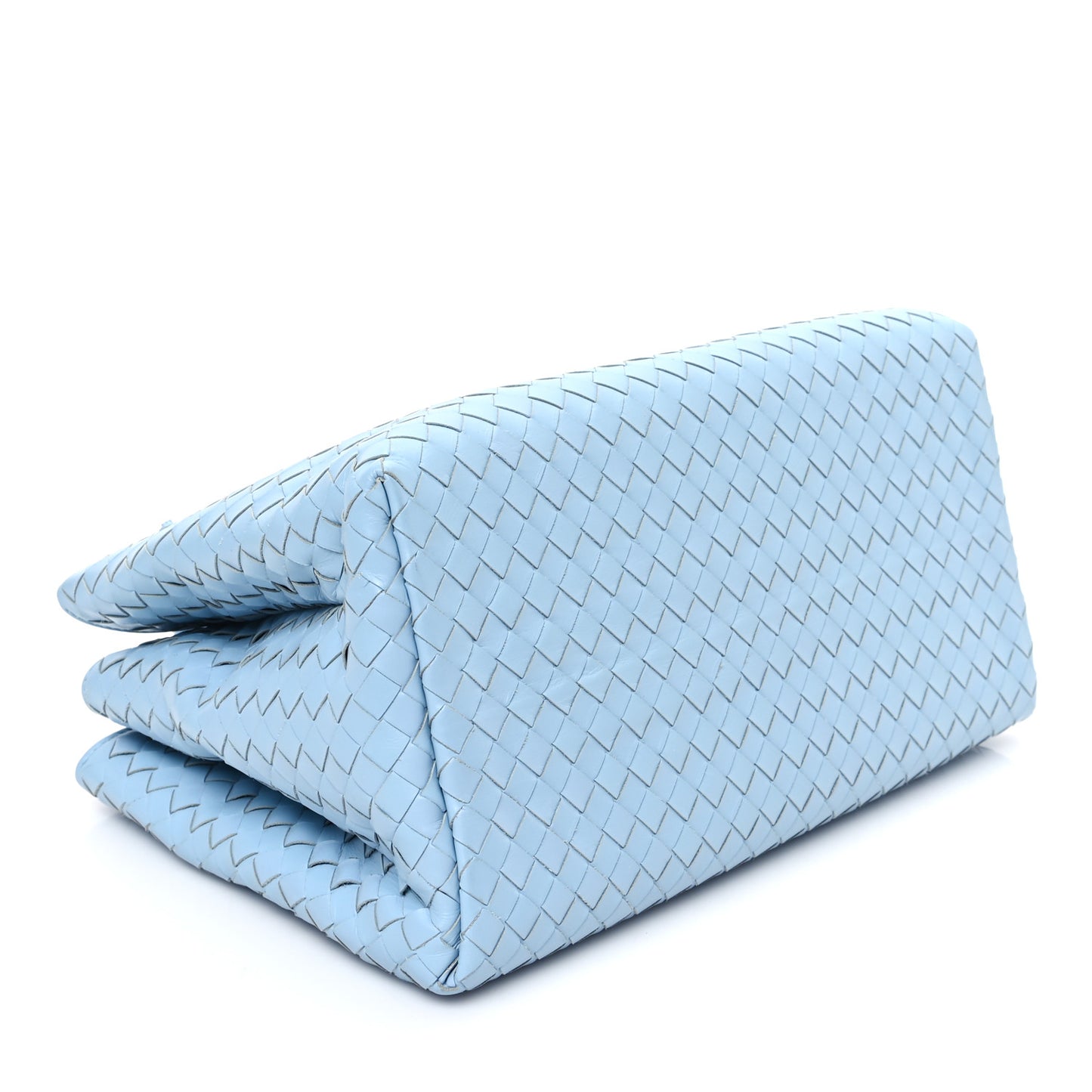 Light Calf Intrecciato Small Roma Topazio