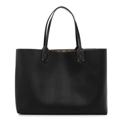 Gucci Calfskin GG Supreme Monogram Medium Reversible Tote Black 9 of 16