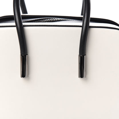 Tom Ford Calfskin Top Handle Bag White Black 13 of 13
