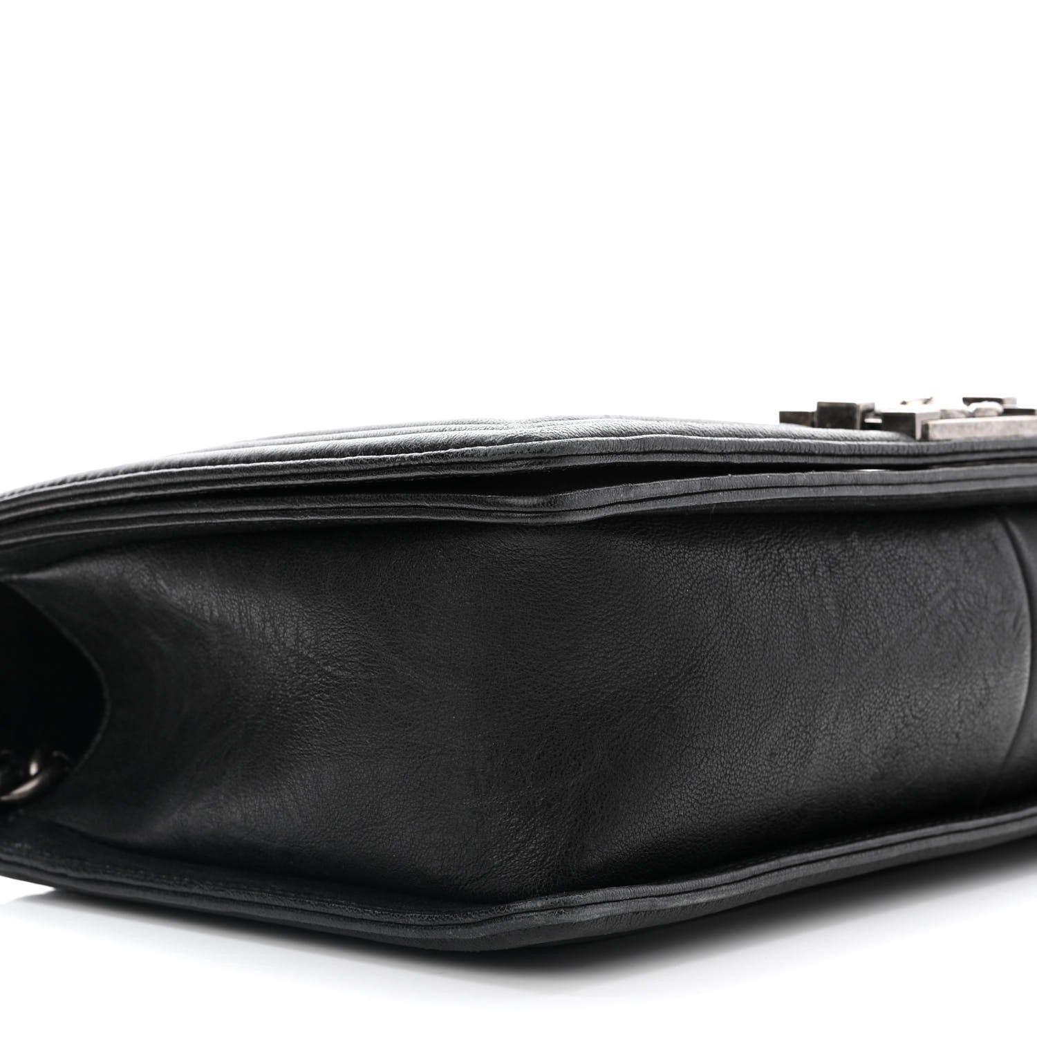 Chanel Crumpled Lambskin New Medium Studded Boy Flap Black 9 of 10