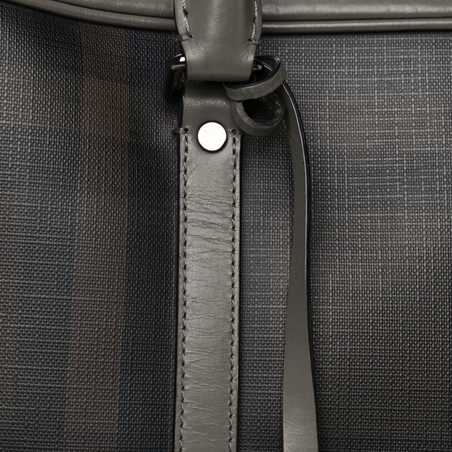 Burberry London Smoked Check Large Briefcase Grey 22 of 39