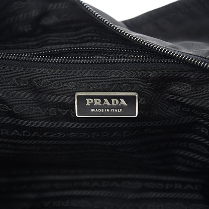 Prada Nylon Metal Grommet Bag Black 5 of 9