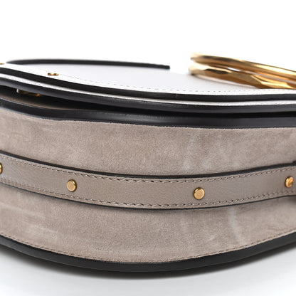 Chloe Calfskin Suede Small Nile Bracelet Bag Motty Grey 9 of 9