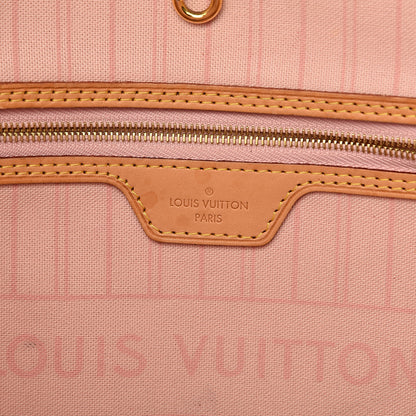 Louis Vuitton Damier Azur Neo Neverfull MM Rose Ballerine 7 of 17