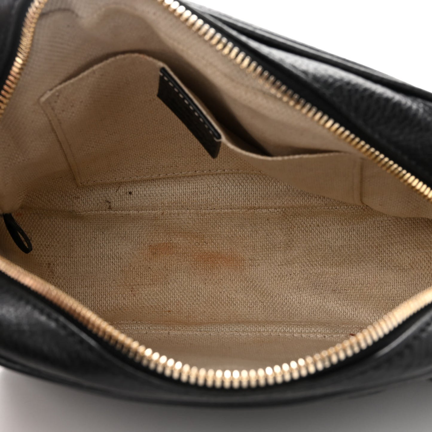 Pebbled Calfskin Small Soho Disco Bag Black