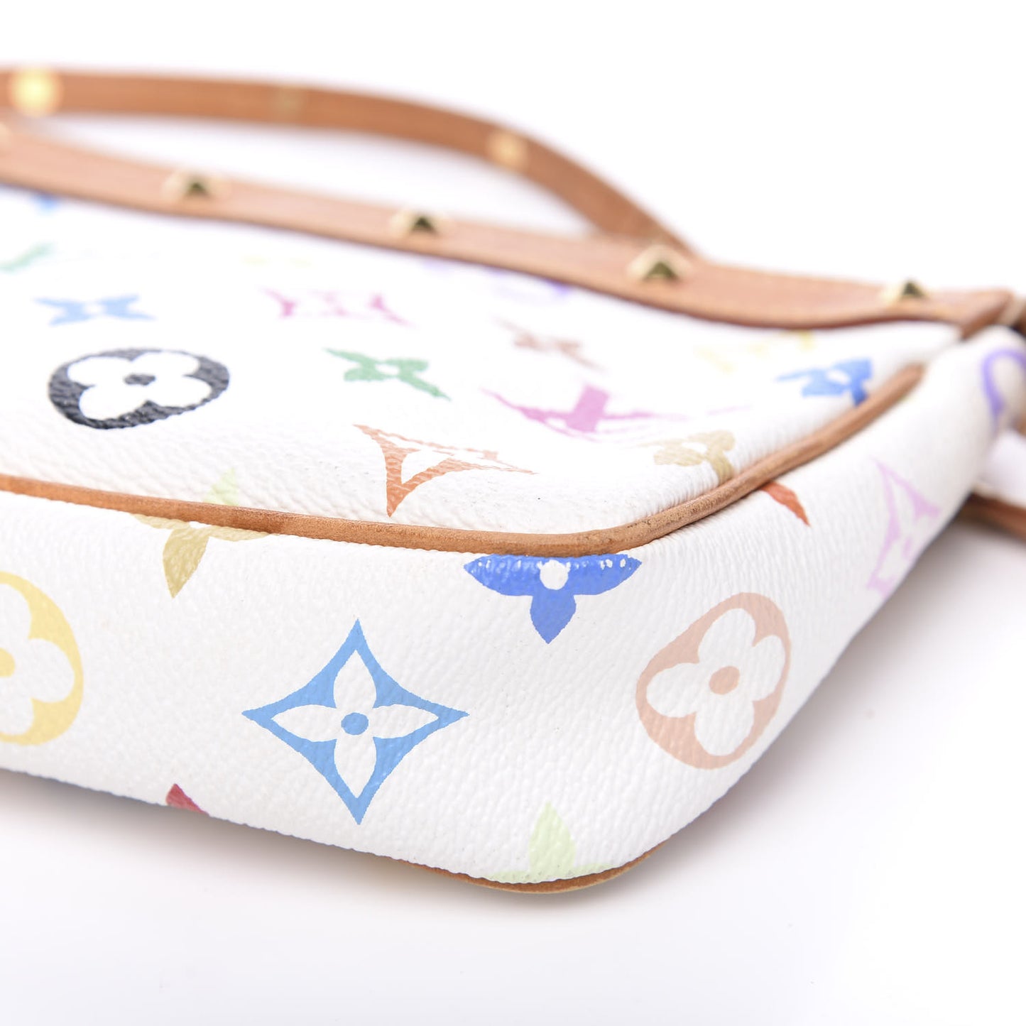 Monogram Multicolor Pochette Accessories White