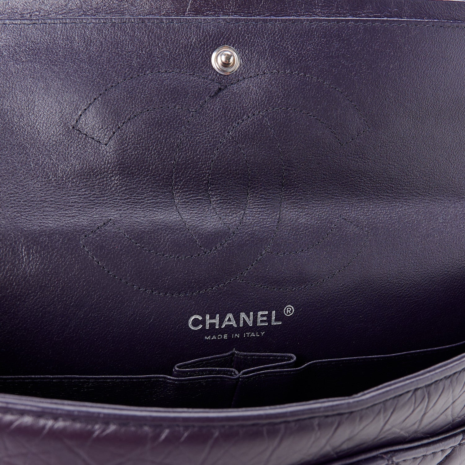 Chanel Aged Calfskin Quilted 2.55 Reissue 226 Flap Dark Purple 6 of 11