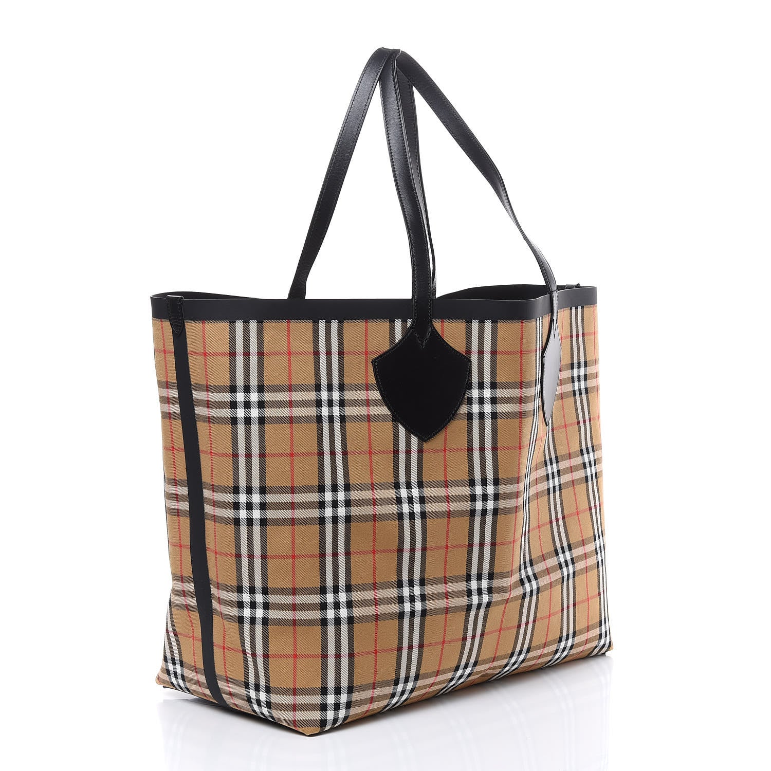 Burberry Vintage Check Extra Large The Giant Reversible Tote Antique Yellow 5 of 21