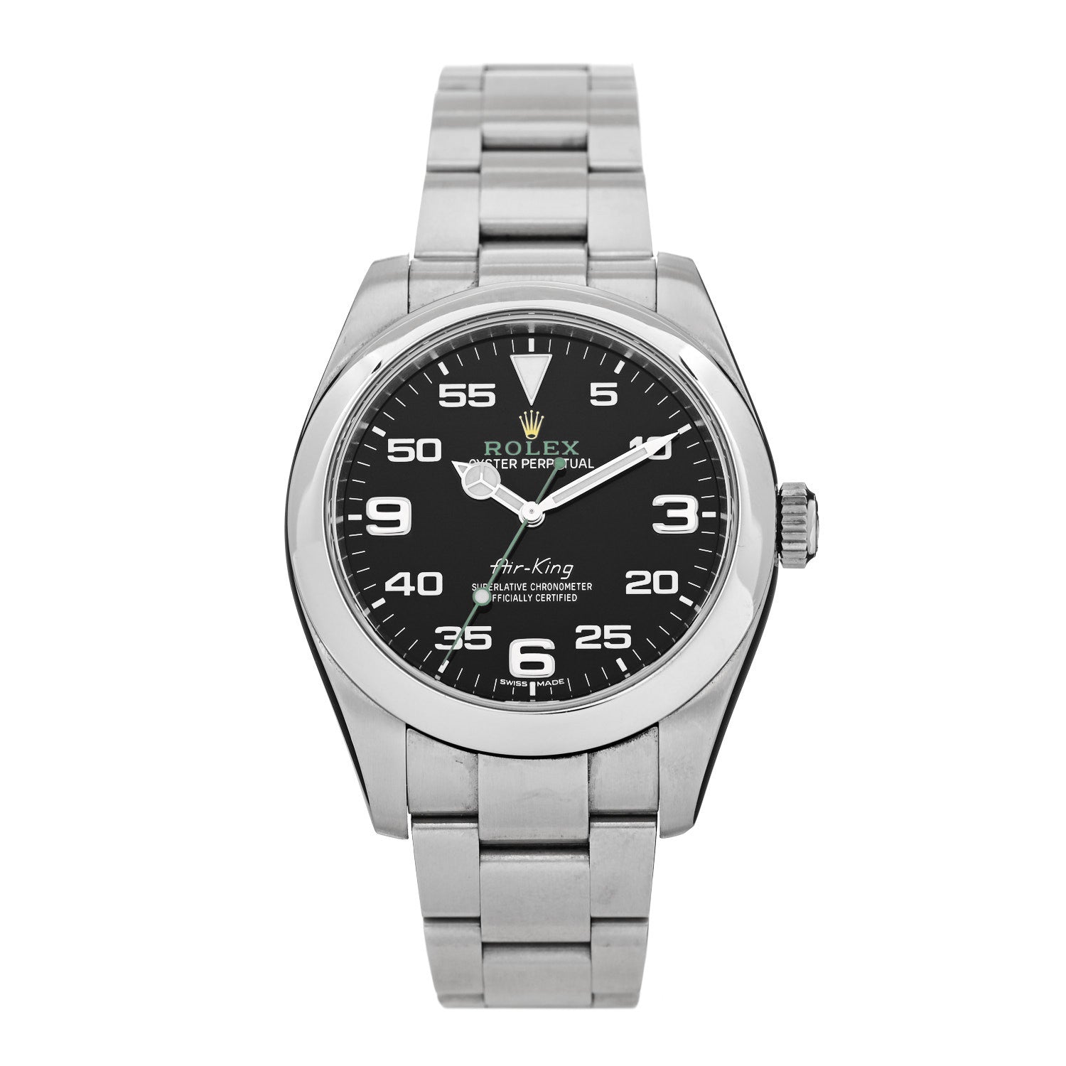 Rolex Stainless Steel 40mm Air-King Oyster Perpetual Watch Black 116900 1 of 4