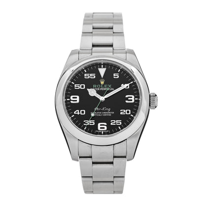 Rolex Stainless Steel 40mm Air-King Oyster Perpetual Watch Black 116900 1 of 4