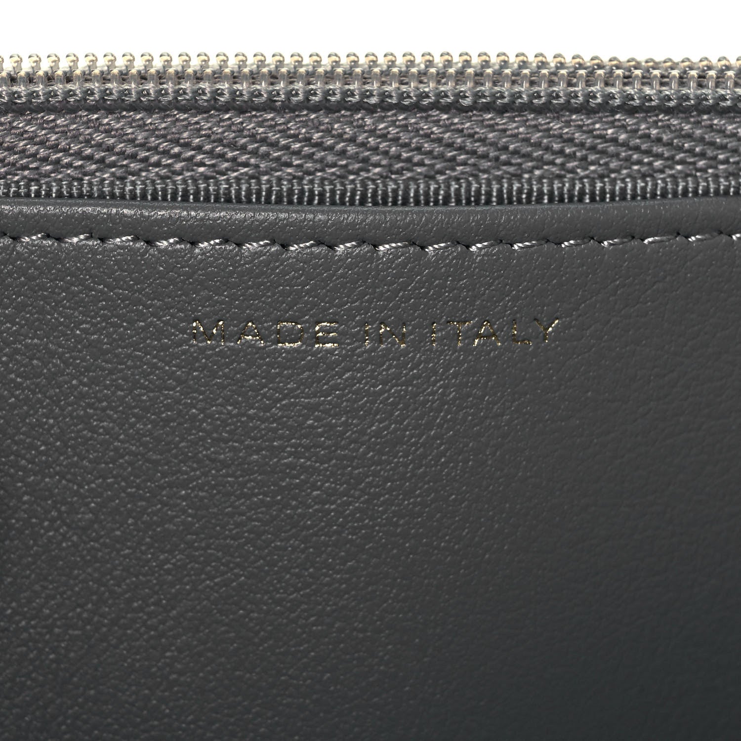 Chanel Caviar Quilted Wallet On Chain WOC Dark Grey 10 of 12