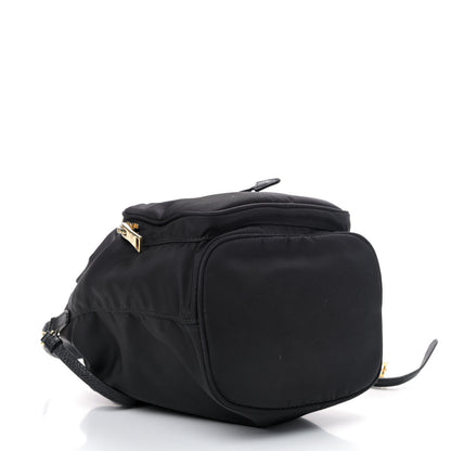 Prada Saffiano Tessuto Nylon Mini Bucket Crossbody Bag Black 3 of 4