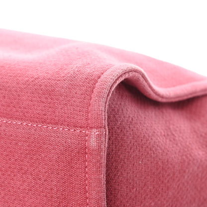 Chanel Canvas Small Deauville Tote Red 11 of 14
