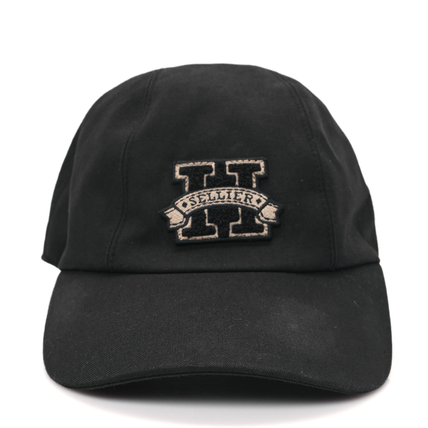 Hermes Cotton Davis H Sellier Cap 58 Black 3 of 11