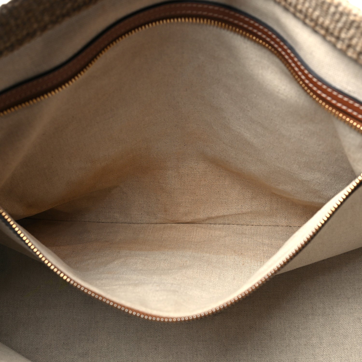 Celine Textile Calfskin Horizontal Cabas Beige Tan 12 of 12