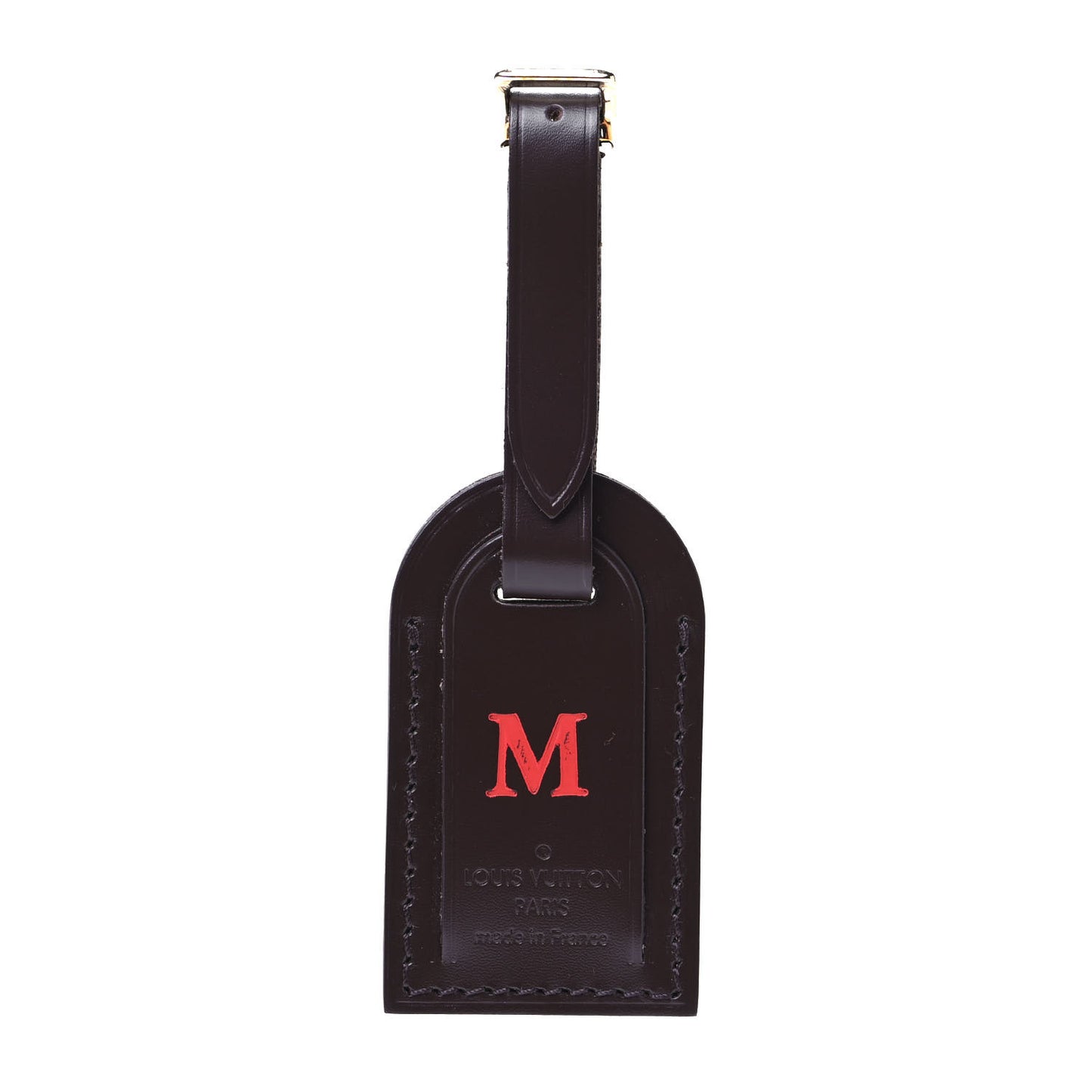 Calfskin Luggage Tag Ebene