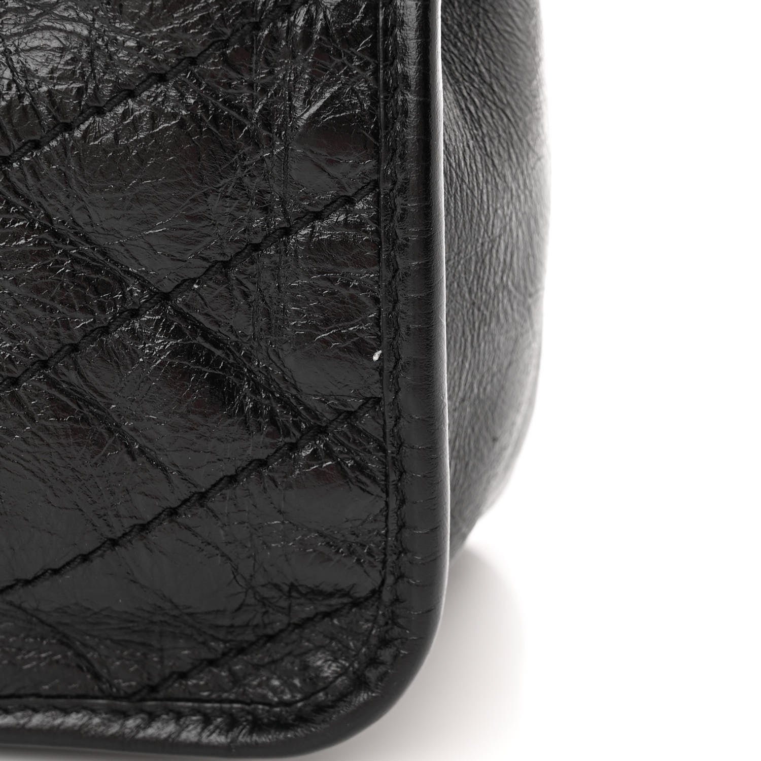 Saint Laurent Crinkled Calfskin Matelasse Monogram Medium Niki Chain Satchel Black 11 of 11