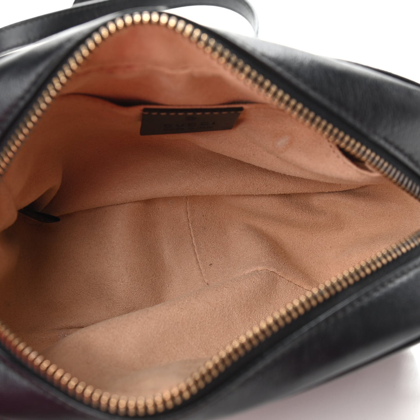 Calfskin Matelasse Mini GG Marmont Chain Shoulder Bag Black