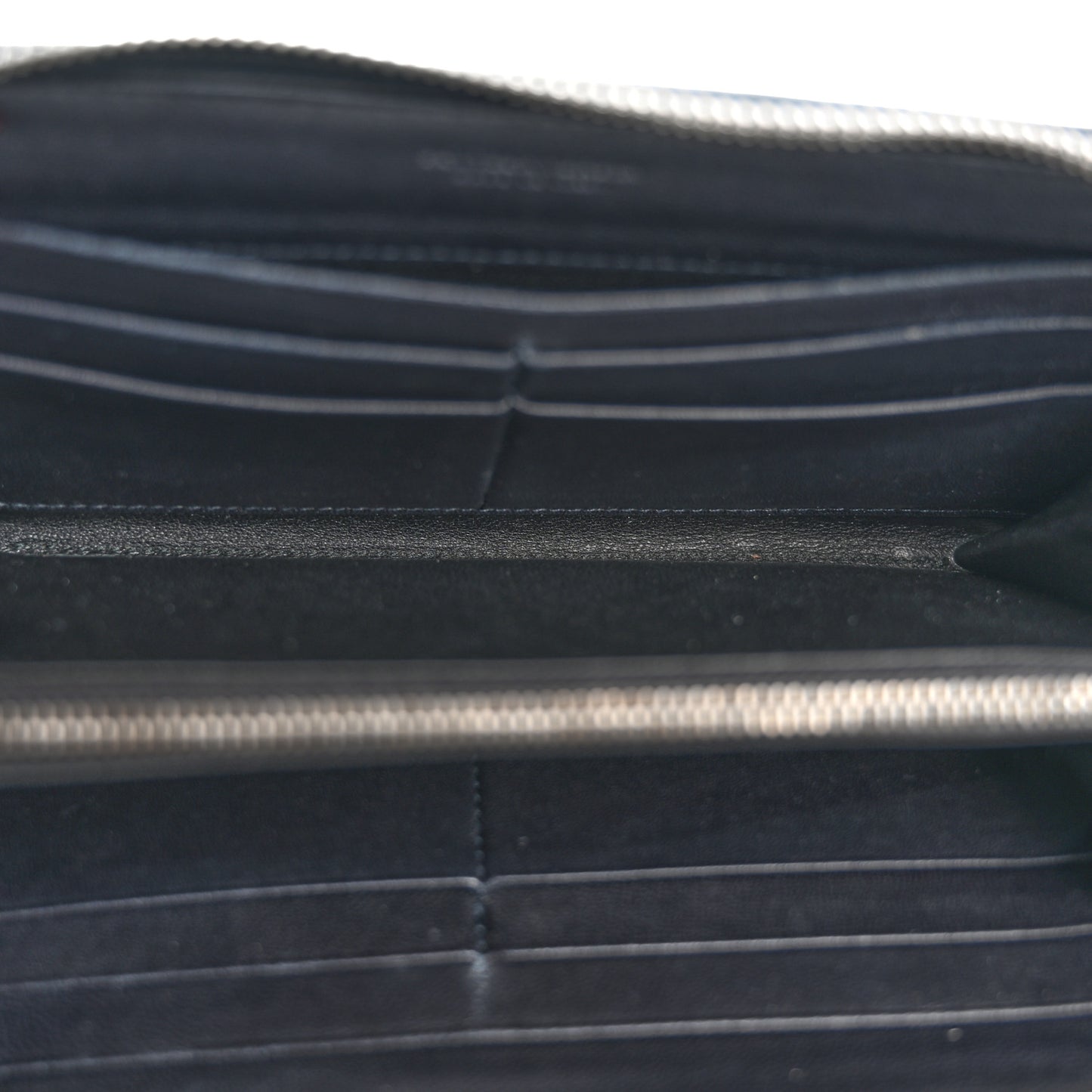 Nappa Intrecciato Zip Around Wallet Blue