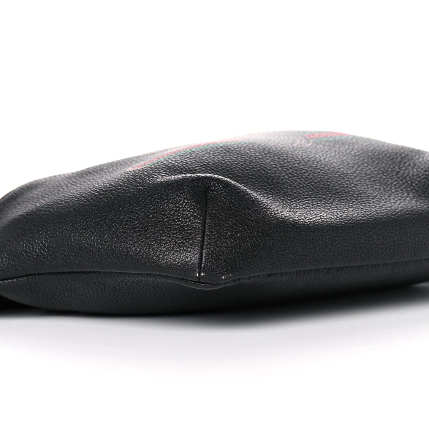 Grained Calfskin Logo Belt Bag Black