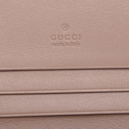 Gucci Calfskin Matelasse GG Marmont Card Case Porcelain Rose 6 of 8
