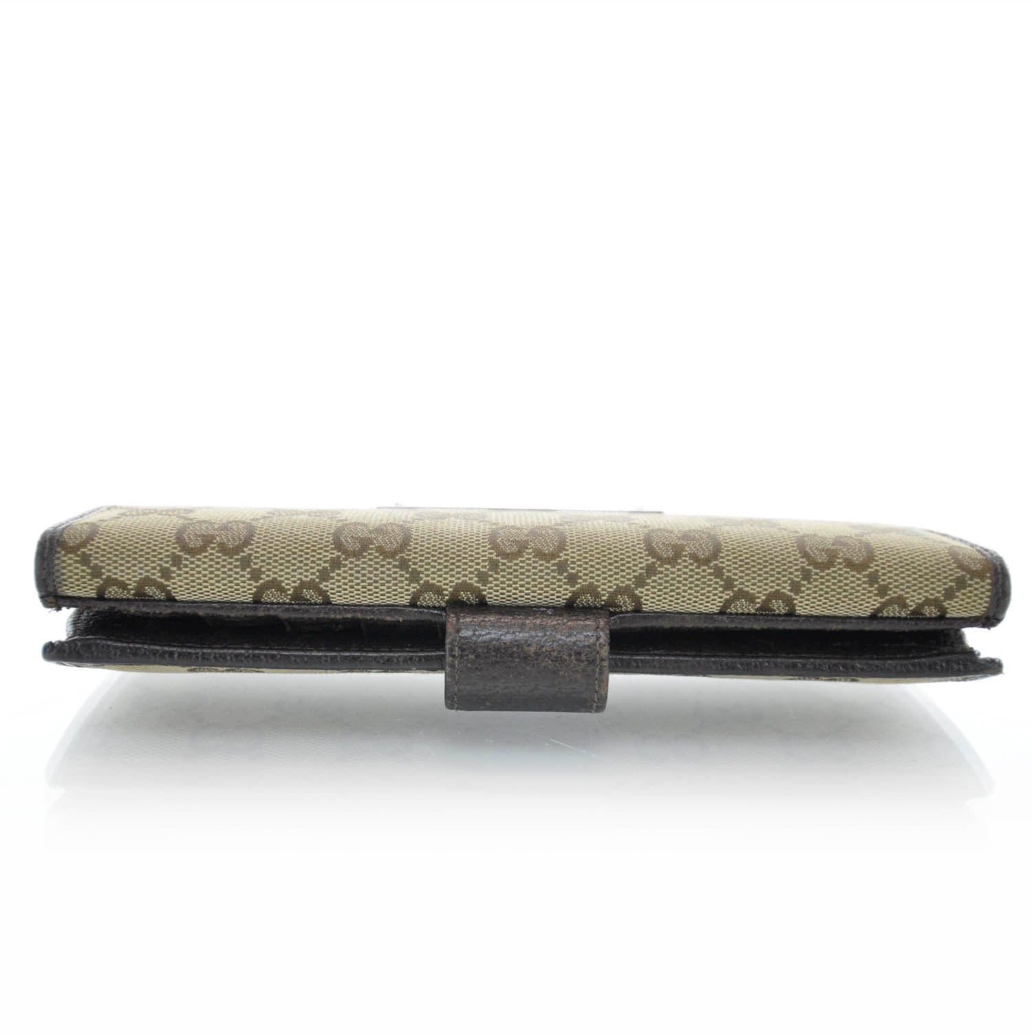 Gucci Monogram Metal Plate Continental Wallet 4 of 8