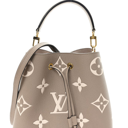 Louis Vuitton Empreinte Monogram Giant Neonoe MM Tourterelle Creme 7 of 9