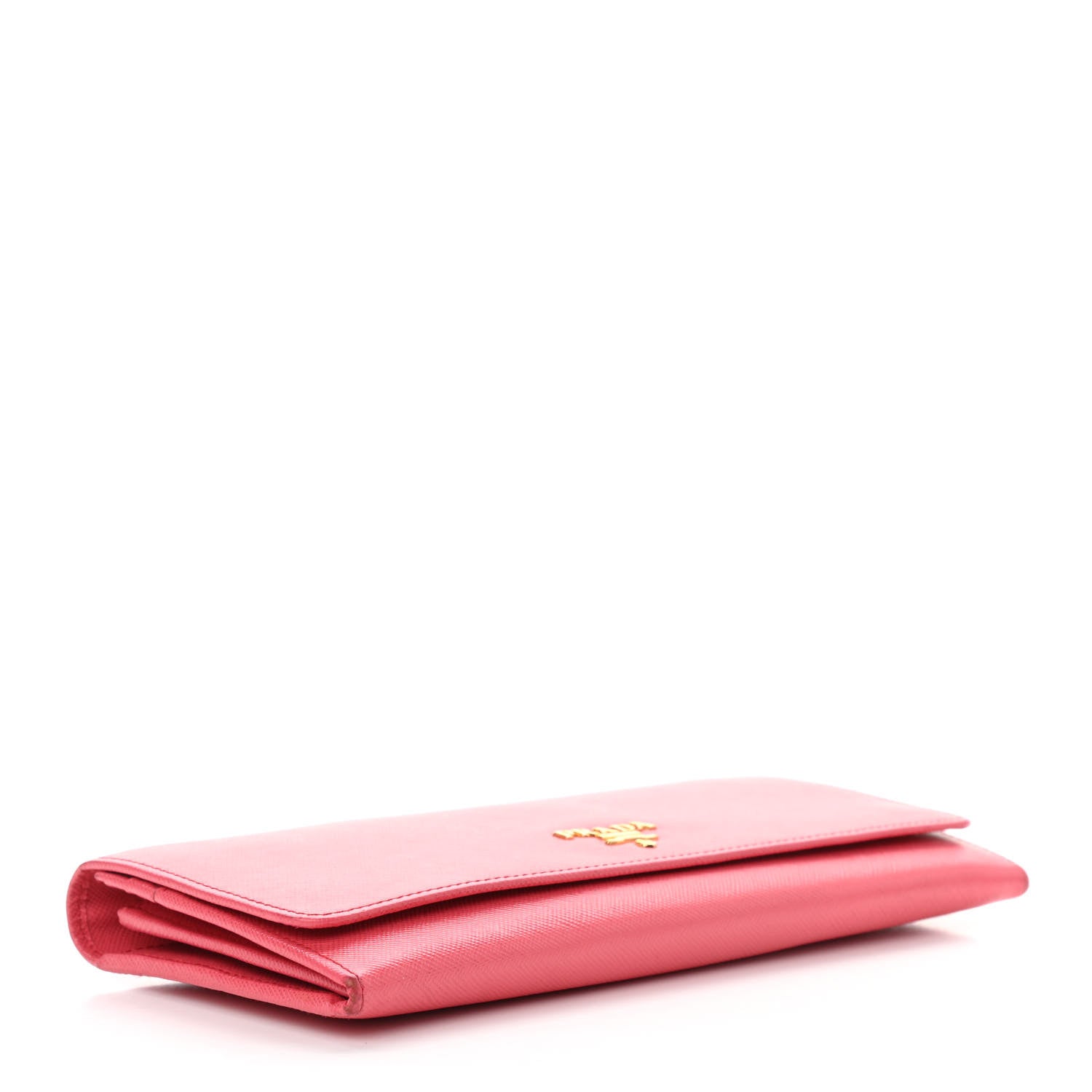 Prada Saffiano Metal Oro Chain Wallet Peonia 4 of 12