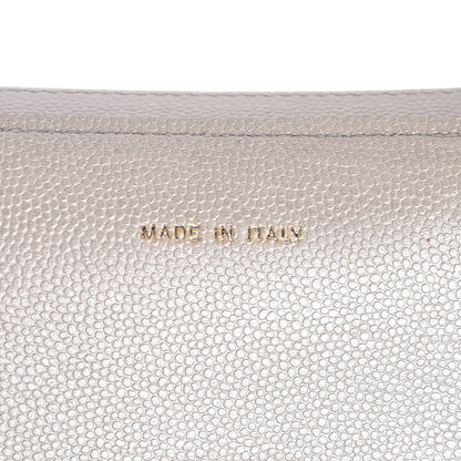 Chanel Metallic Caviar Sevruga iPad Case Silver 7 of 8