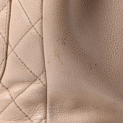 Chanel Caviar Quilted Grand Shopping Tote GST Beige Clair 14 of 15
