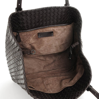 Bottega Veneta BOTTEGA VENETA Nappa Intrecciato Medium Seamless Tote Ebano 5 of 8