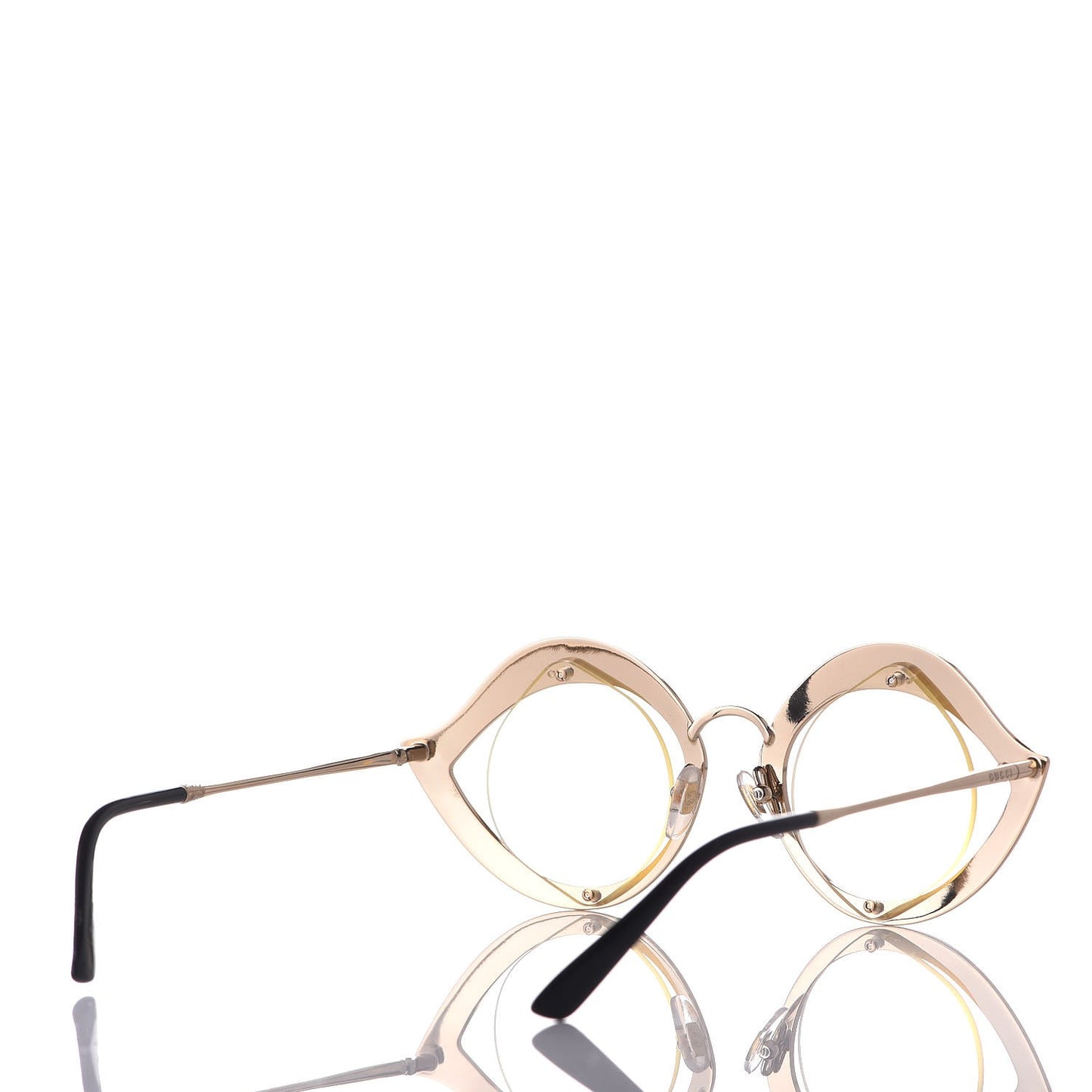 Metal Crystal Cat Eye Sunglasses GG0046S Light Pink