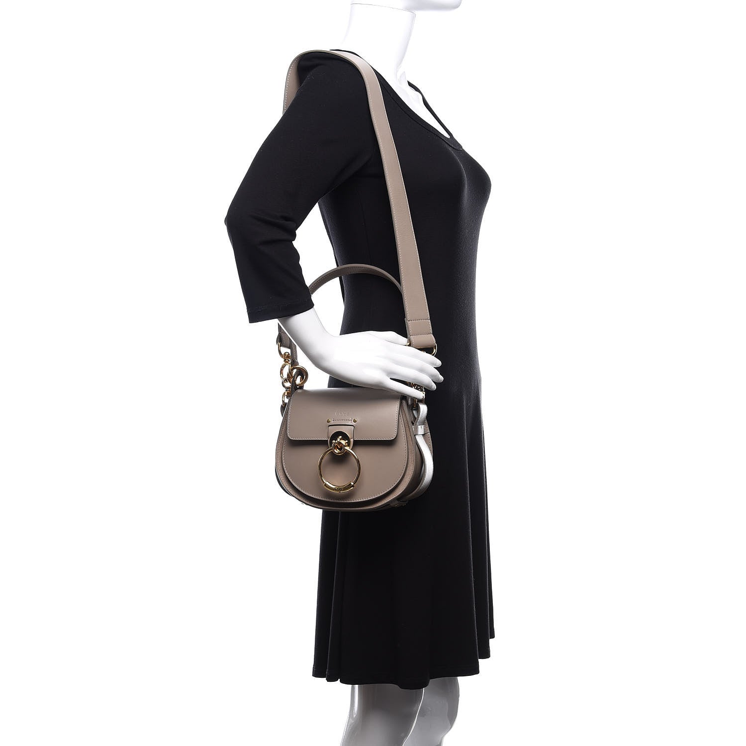 Chloe Calfskin Small Tess Bag Motty Grey 2 of 10