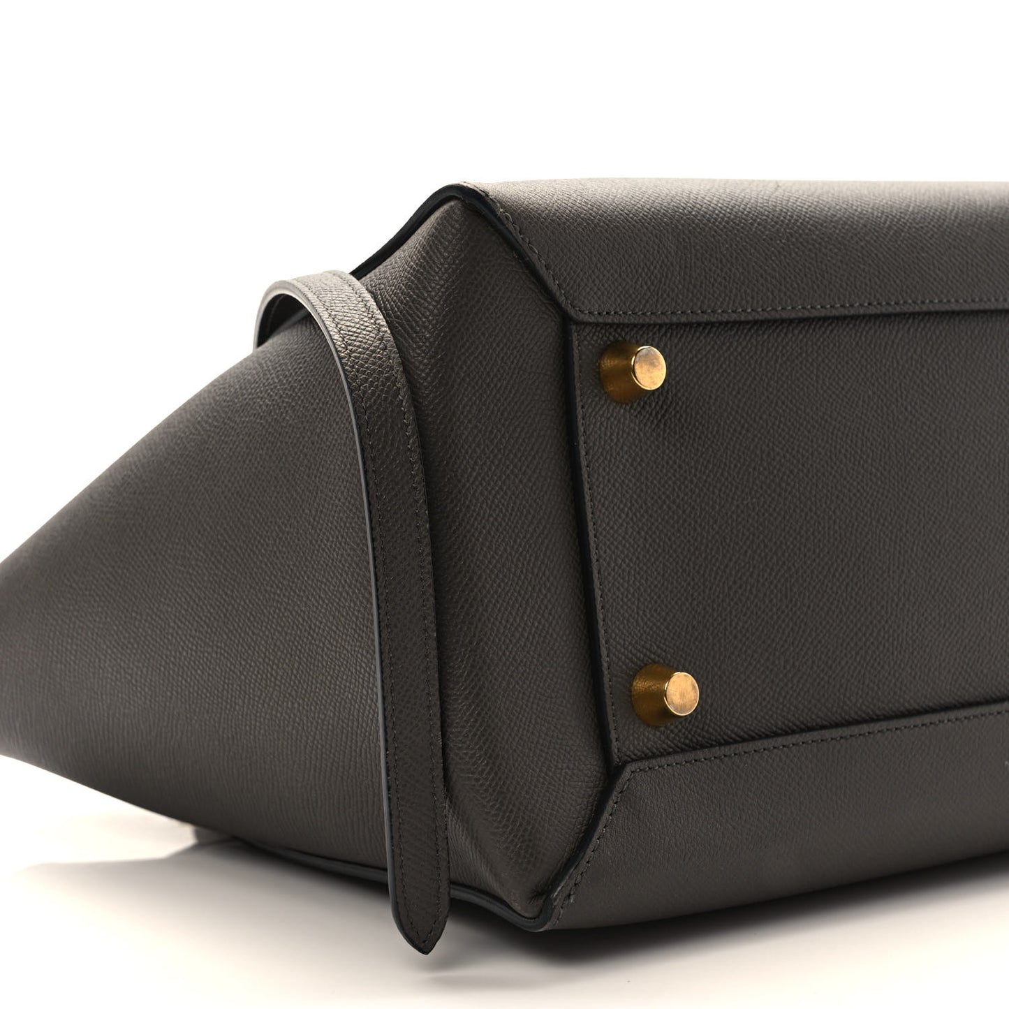 Grained Calfskin Mini Belt Bag Grey