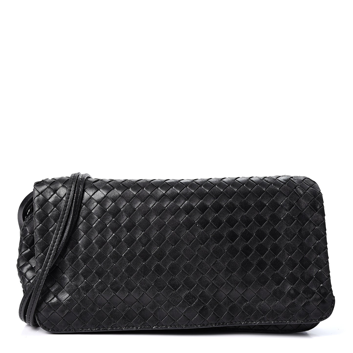 Nappa Intrecciato Crossbody Black