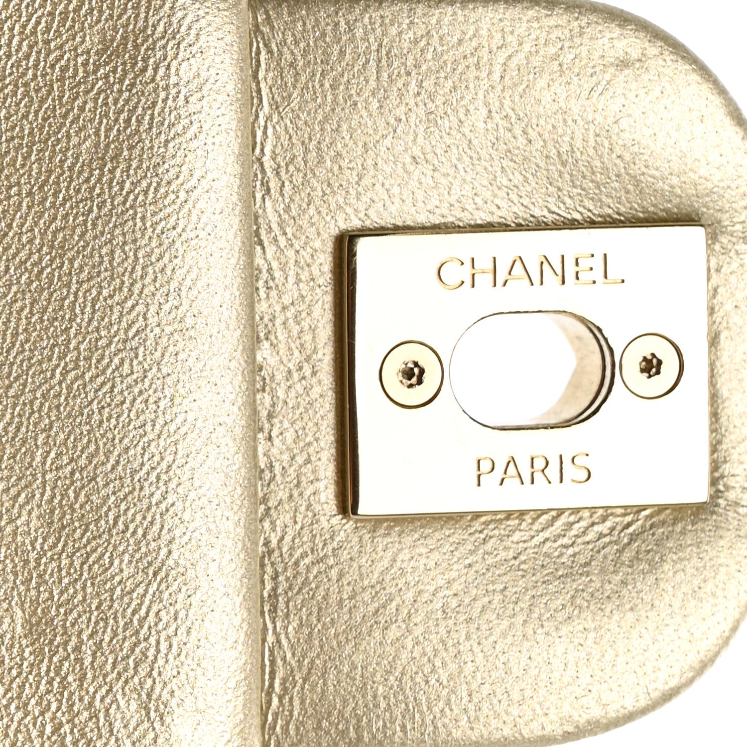 Chanel Metallic Lambskin Quilted Pearl Flap Gold White 11 of 11