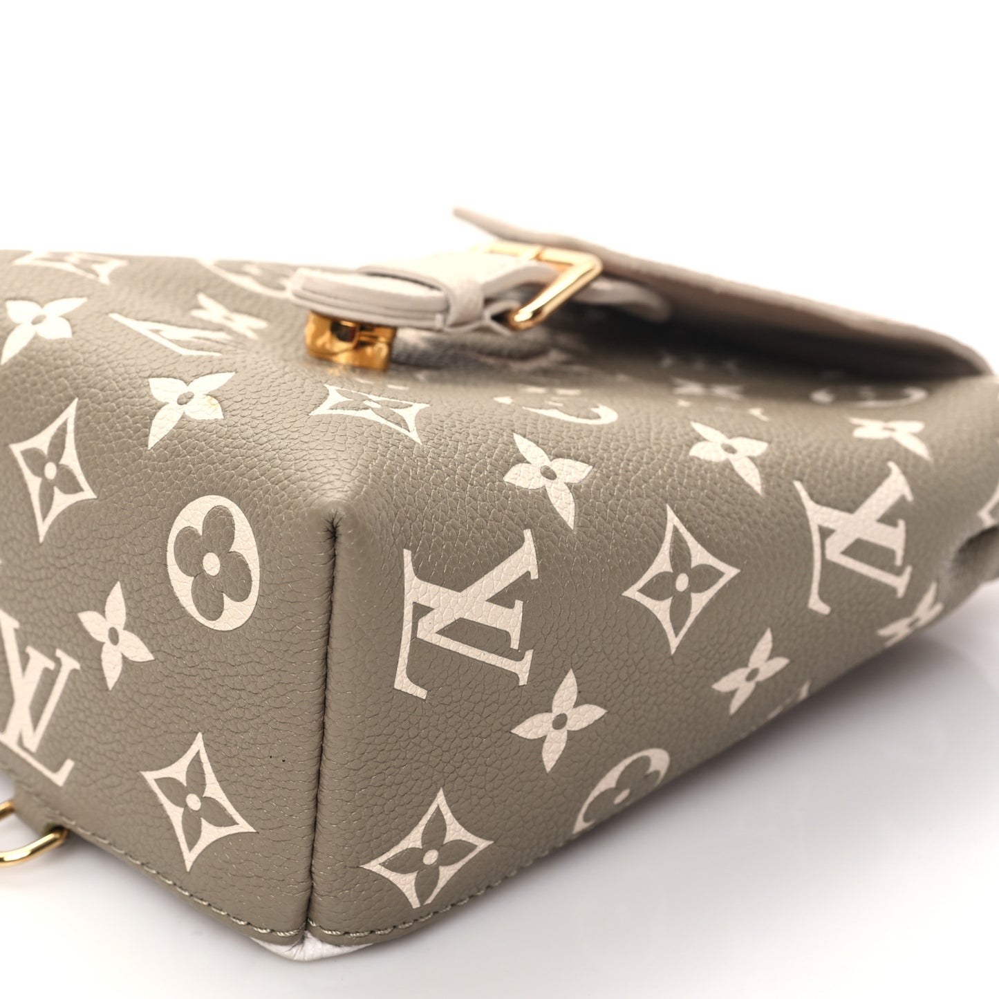 Empreinte Monogram Spring in the City Tiny Backpack Kaki Beige Cream