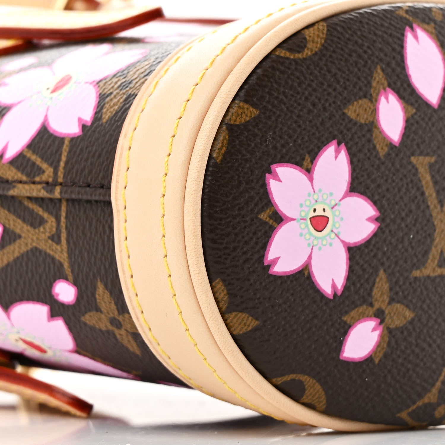 Louis Vuitton LV X TM Monogram Cherry Blossom Nano Bucket Sakura Brown 10 of 11
