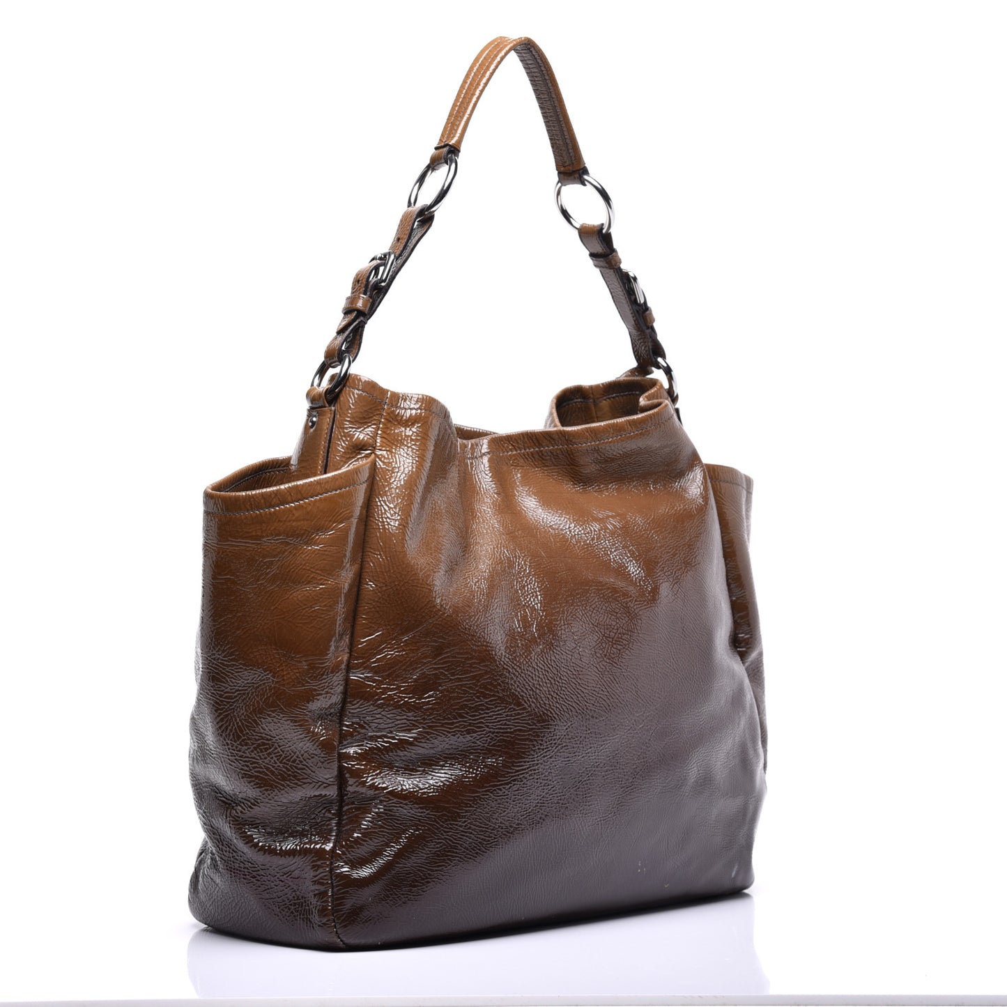 Vernice Sfumata Shoulder Bag Blond Mordore
