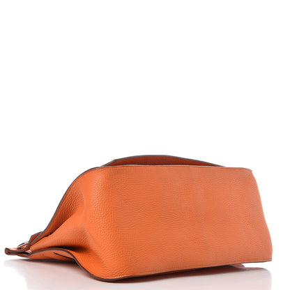 Hermes Taurillon Clemence Jypsiere 34 Orange 4 of 15