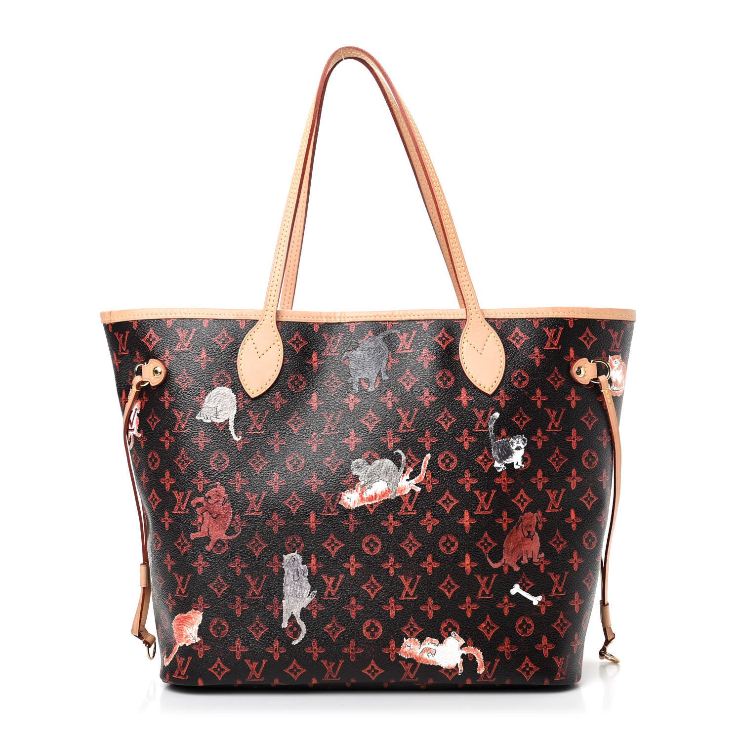Louis Vuitton Catogram Neverfull MM Marron 3 of 11