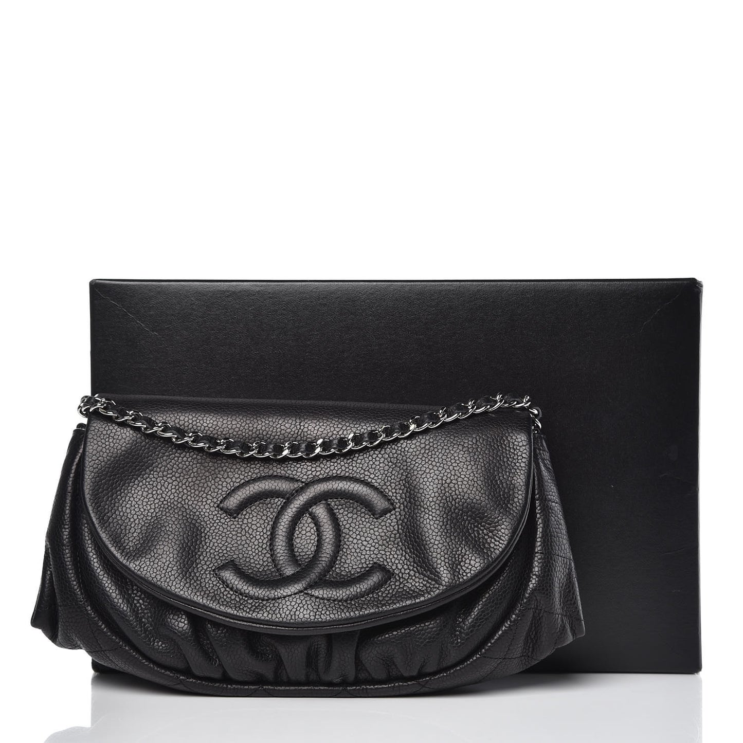 Caviar Half Moon Wallet On Chain WOC Black